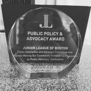 JL Boston received a Public Policy Advocacy Award from AJLI