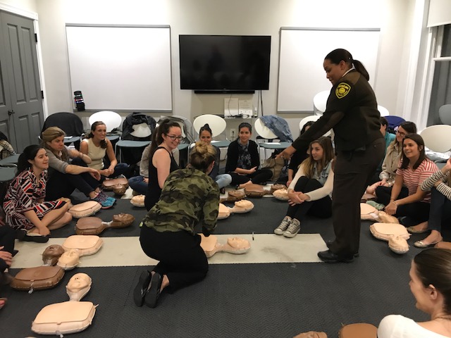 JL Boston Members receive CPR training from the Boston EMS at our headquarters.