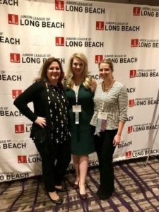 JL Boston President-Elect Michelle Lentz (center) with the Presidents Elect of the Minneapolis and Phoenix leagues, Theresa McCormick and Wendy Brooks.